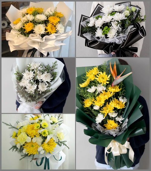 贵州六盘水水城县顺场乡洗脚沟村白事花束代送